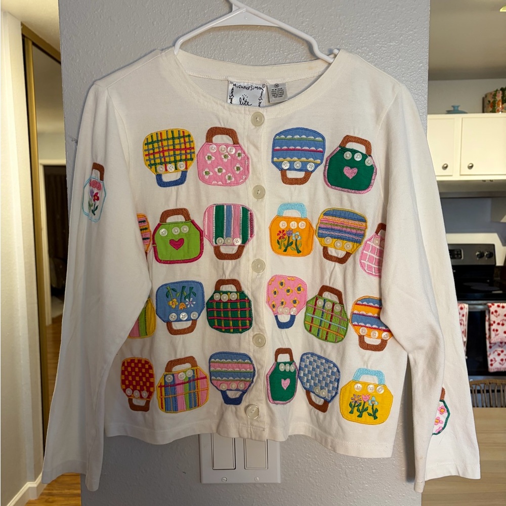 Vintage Michael Simon Purse Cardigan